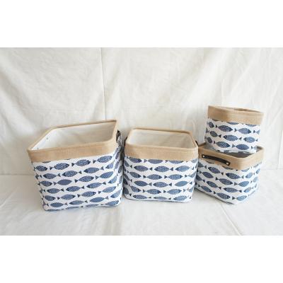 China CLASSIC storage basket fabric storage bins baskets for gifts empty, canvas storage baskets organizers for sale