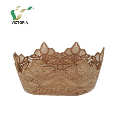 China Fashion Design Durable Colorful Waterproof Lady Lace Basket for sale