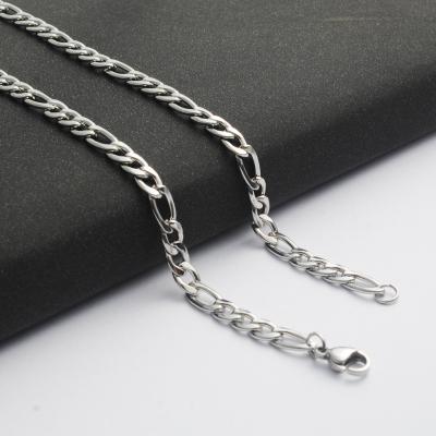 China Gold Plated Hip Hop Necklace Chains Environmental Friendly Wholesale Stainless Steel Chain Diy Jewelry Necklace Accessory for sale