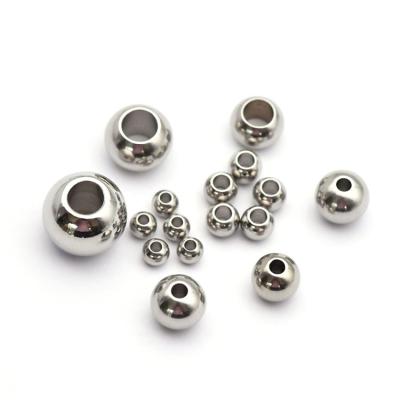 China Round spacer beads for bracelets and necklace stainless steel custom round spacer beads for bracelets and necklace loose bead for making jewelry for sale