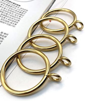 China Environmental Friendly Window Hardware Clips Rings Gold Metal Iron Curtain Hooks Grommet Matching Curtain Rings for sale