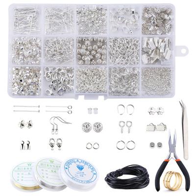 China FASHIONABLE A Set Of Alloy Jewelry Making Kits , Copper Wire Spacer Beads Crimp Beads For Jewelry DIY for sale