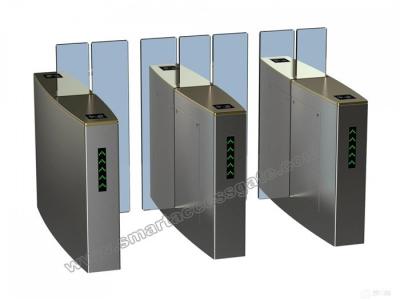 China Face Recognition Passenger flow control brushless DC motor sliding metro turnstile with infrared photocell for sale