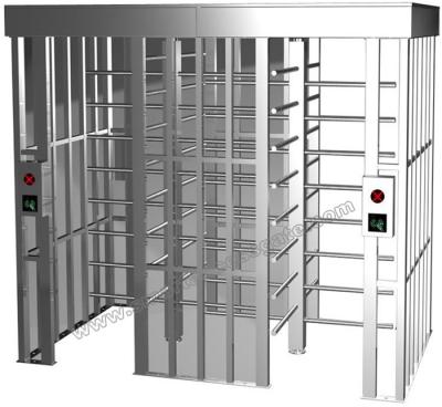 China 304 Stainless Steel Barcode Computer Management Full Height Turnstile for Military Zone for sale