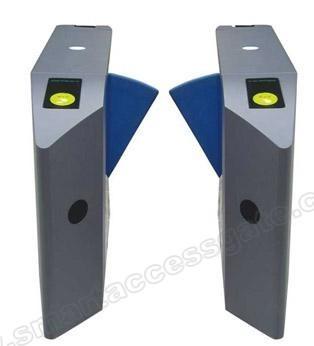 China Full Automatic flap barrier gate popular turnstile with Ticket , or IC / ID Card or HID card for sale