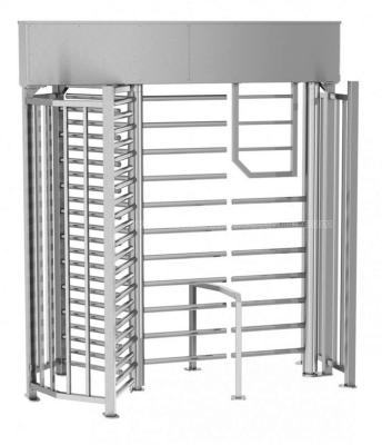 China New access control system fingerprint / card reader / face recognition full height turnstile for sale