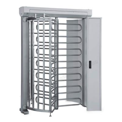 China Pedestrian Access Security Crowd Control Full Height Turnstile With RFID Reader for sale