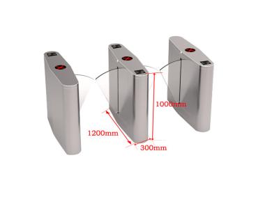 China RFID card reader swing barrier gate for trolley or big luggage access for sale