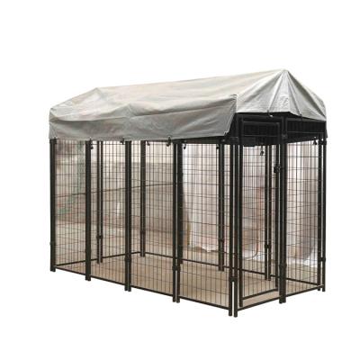 China Popular High Quality Wholesale Viable All Strong Stainless Steel Dog Cage Large Size Outdoor Dog Settlements For Pet Play for sale