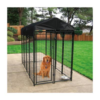 China Pet Cage and Liveable Pet House Dog Settlements with Tray Folding Metal Dog Cage on Hot Sale for sale