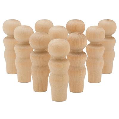 China China 50 Wooden Figures With Arbitrary Shape And Colorful Filling Handwork Nail Wooden Dolls for sale