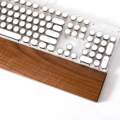 China Simplicity Modern Computer Keyboard Stepping Up Wood Pad Wooden Mouse To Drag Keyboard Wood Stand for sale