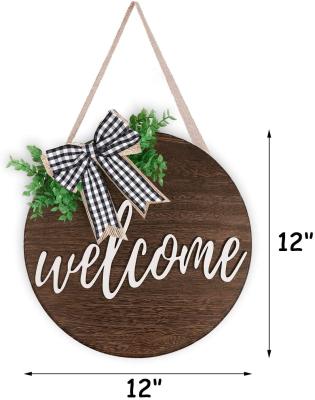 China Europe Entrance Sign Welcome To Map Main Entrance Decoration Wooden Door Plaque for sale