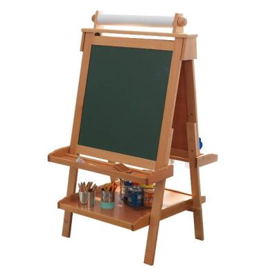 China Painting Easel Customize Wooden Child Painting Bracket Double Sided Lift-Up Easel for sale