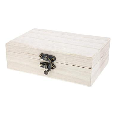 China Handmade Wooden Organizer Europe Souvenir Gift Storage Jewelry Box with Latch Lock Wooden Storage Box for sale