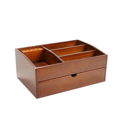 China New classic/postmodern two layers of girls jewelry storage box wooden cosmetic box desktop storage box for sale