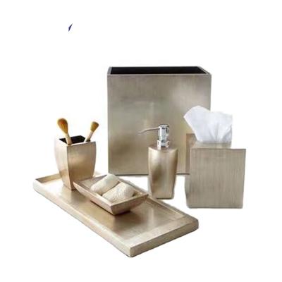 China Factory direct sale viable hotsale stylish bathroom accessories resin resin bathroom set for sale