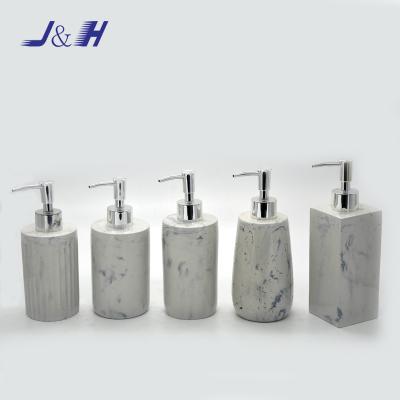 China Viable Hot Selling Marble Effect Concrete / Cement Hand Liquid Soap Dispenser Lotion Dispenser for sale