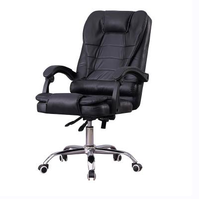 China Other Manufacturer High Level Wholesale Swivel Raising Backrest Black Boss Office Chair for sale