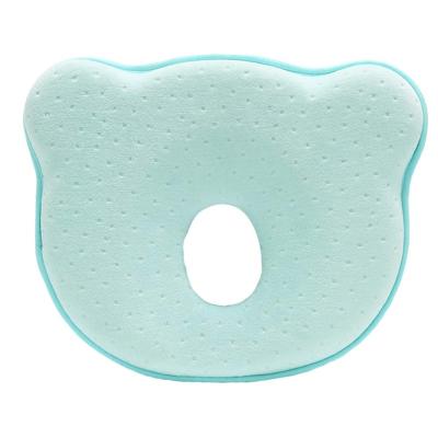 China Anti-Apnea Baby Pillow Wedge Sleep Roll-proof Infant Toddler Rest Flat Head Shaping Memory Foam Newborn Baby Pillow for sale