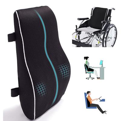 China Office Chair Memory Foam Back Cushion Anti-Decubitus Lumbar Support for Back Pain Relief Improve Posture - Great Back Pillow for Car for sale