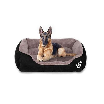 China Sustainable Memory Foam Dog Pet Bed Deluxe Material Speedypet Extra Large Warm And Cozy Cotton Pet Beds And Accessories Heating Cooling for sale