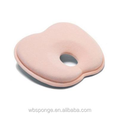 China Anti-Apnea Head Positioner Neck Support Memory Foam Baby Pillow Head Shape for sale