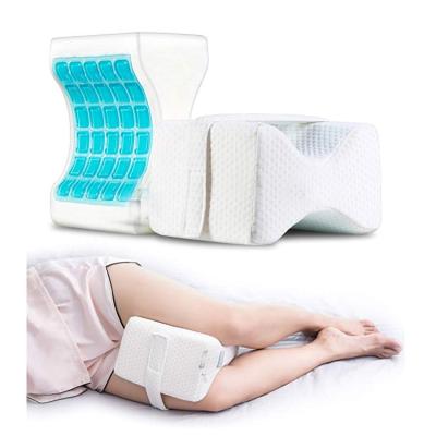 China Memory Gel Memory Foam Orthopedic Knee Cooling Pillow for Sciatica Relief, Back Pain, Leg Pain for sale