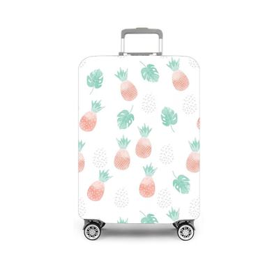 China Custom Fabric Fruit Print Travel Luggage Cases Protector Suitcase Cover Spandex Luggage Cover for sale