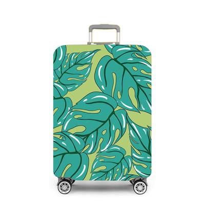 China Fashion Custom Travel Luggage Cover Fabric Printing Spandex Luggage Cover Elastic Suitcase Protector for sale