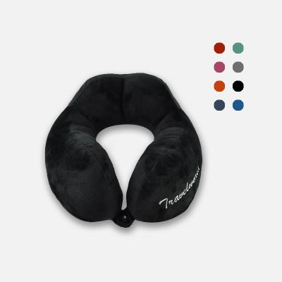 China Wholesale Soft Airplane Cotton Travel Pillow Embroidery U Shape Neck Pillow For Home for sale