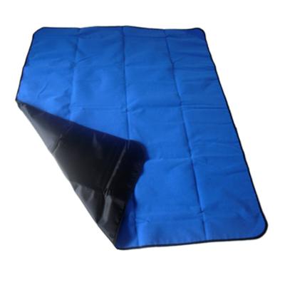 China Latest Promotion Price Waterproof 100% Polyester Tartan Roll Up Promotional Picnic Blanket for sale