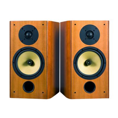 China Home Audio High End 6.5 Inch Bookshelf Hi Fi Stereo Speakers In Veneer Finish for sale