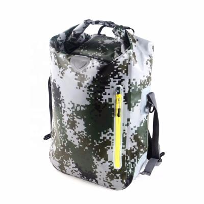 China Waterproof Kayking 20L 30L PVC Cylinder Desktop Dry Bag Traveling Backpack For Floating Swimming Kayaking for sale