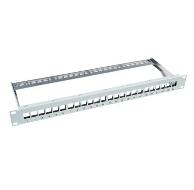 China Highly Used METAL 24 Premium Network Left Patch Panel for sale