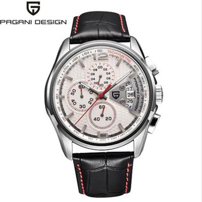 China Chronograph 2021 PAGANI DESIGN 3306 men luxury leather strap casual watch movement quartz sports waterproof wristwatch for sale