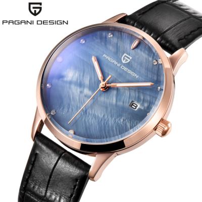 China Automatic date 2021 PAGANI DESIGN 2724L women quartz wristwatch analog dial date water resistant fashion watch simple for female for sale