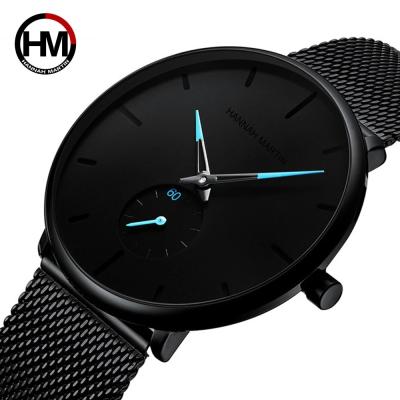 China 2140 Chronograph Hannah Martin Minimalist Men's Quartz Wristwatches Ultra Slim Custom Made Stainless Steel Mens Watch for sale