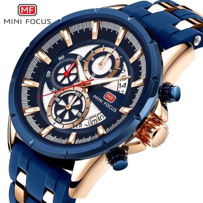 China 2021 Luminous Date Mini Focus 0273G Men Quartz Fashionable Calendar Automatic Wrist Watch Watches Sport Brand for sale