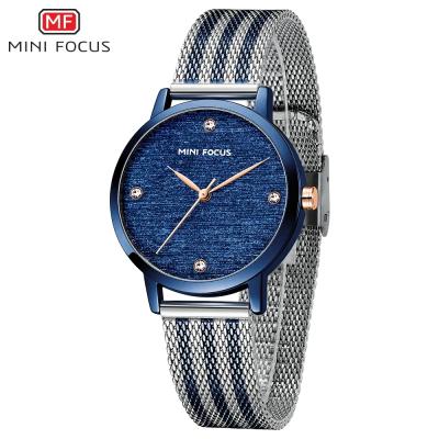 China 2021 Luxury Quartz Girls Watches Mesh Ladies Wristwatch Water Resist Mini Focus 0329 Modren Steel Water Resistant for sale