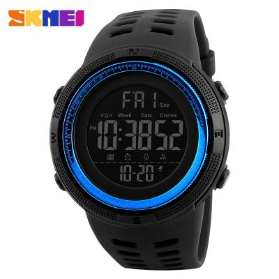 China SKMEI 1251 Multifunctional Alarm Men Sport Watch 12/24 Hour LED Digital 50M Waterproof Watches Men for sale