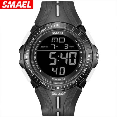 China Alarm Smael New Arrival 1315 Electronic Hand Watch For Men LED Luminous Water Resistant Digital Sport Chronograph Watch for sale