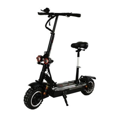 China 60V 3600W Electric Scooter Off Road Cheap Electric Scooter Double Motor With Seat 11 Inch for sale