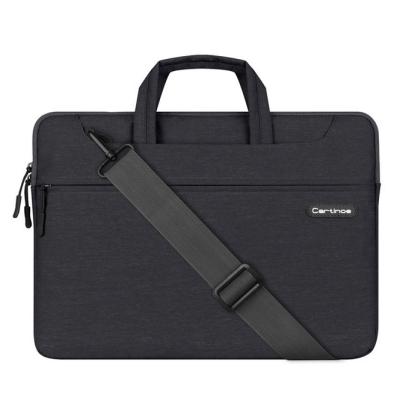 China Good quality waterproof material business pattern laptop bag with straps customized logo accepted for sale