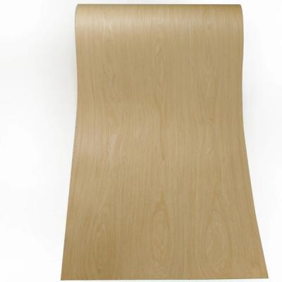 China 0.45mm Veneer de la mesa, revestimiento UV ingeniería veneer de madera de reconocimiento en venta