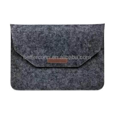 China Against Dust Laptop Case Bag Black Wool Felt Envelope Sleeve For 13