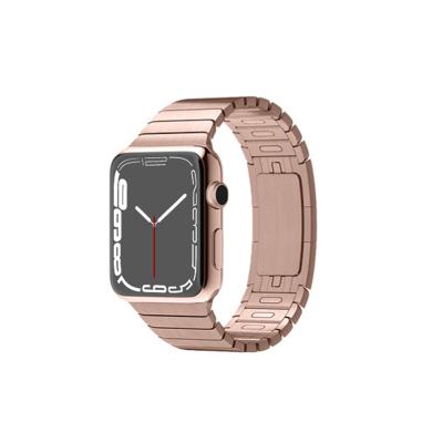 China Sports Bracelet 316l Stainless Steel Link Strap Bands With Quick Release Pad For iwatch Series 7 Apple Watch Band for sale