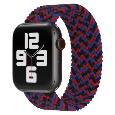 China Sports Strap Buckle Correa Nylon Elastic Watch Band Replacement Strap For Apple iWatch Strap 45/41/44/40/42/38 Mm Series 7 6 5 4 3 2 for sale