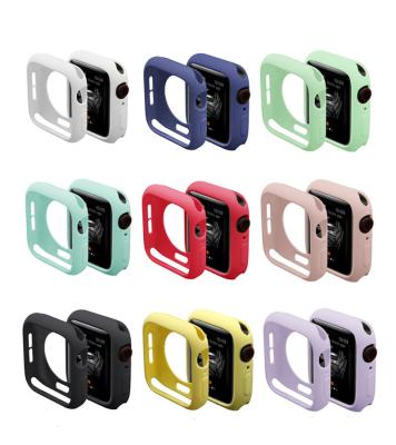 China Sports Strap For Apple Watch Protective Silicone Sleeve Shell Candy Series 7 45/41/44/40/42/38 Mm 6 5 4 3 2 1 For Apple Watch for sale