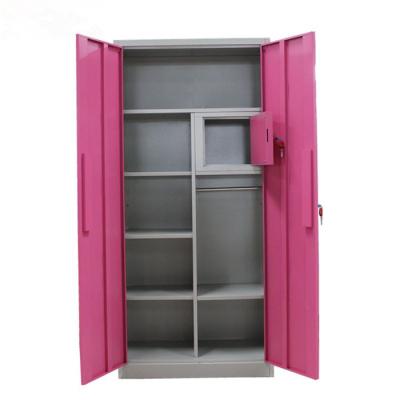 China Modern factory directly 2 door almirah steel design with price list for sale